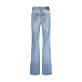 Haikure Light Blue Cotton Flared Jeans